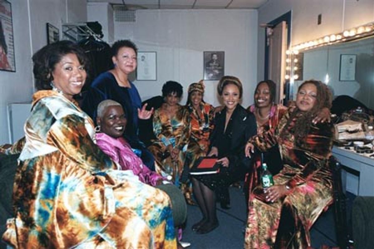 Co-Host Lyn Whitfield with the ladies of Sweet Honey in the Rock at 